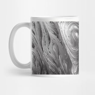 Silver graphic swirling Mug